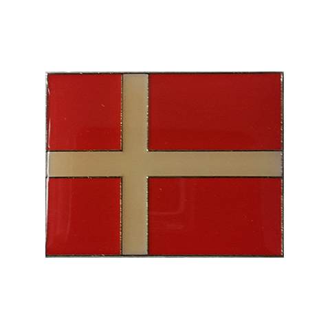 Pin Danmark med - Badge Design