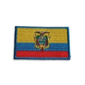 Broderet flag Ecuador